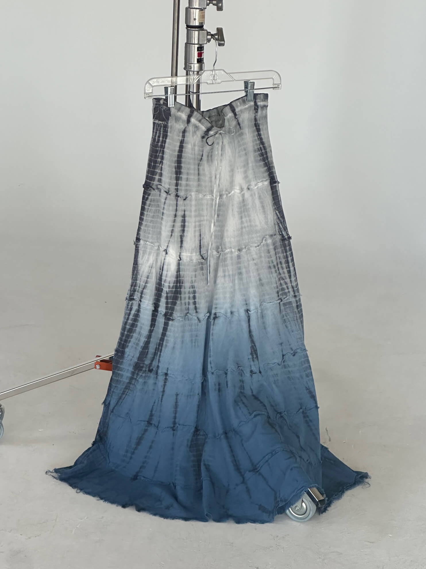 Vintage Tie-Dye Cotton Maxi Skirt | M/L