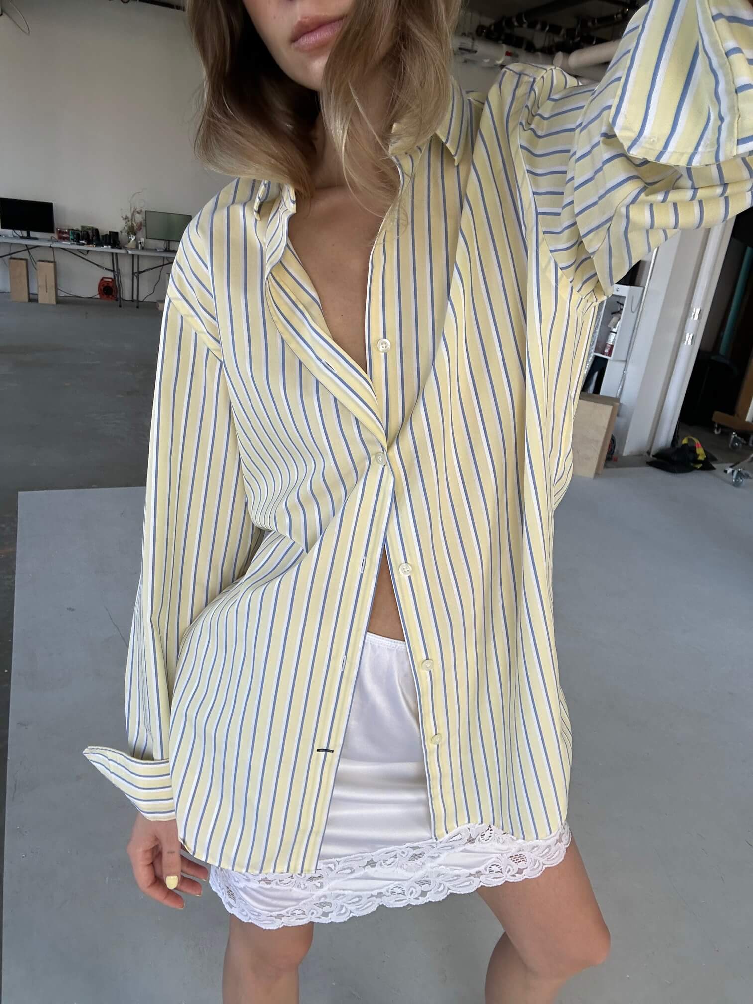 2010 BANANA REPUBLIC Striped Cotton Shirt  | S-L