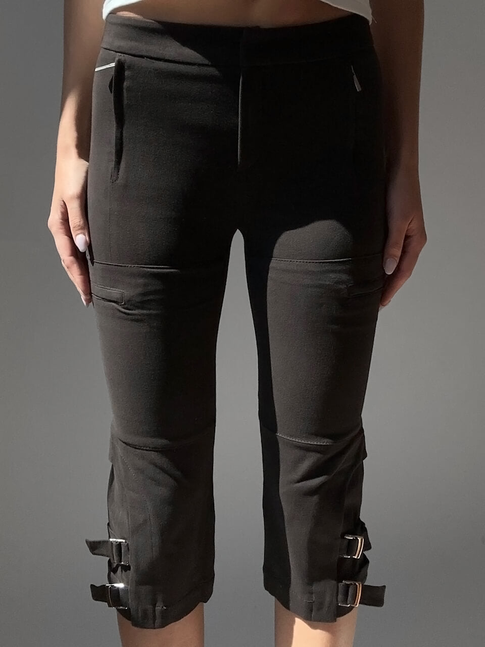 SPORTMAX Cocoa Buckle Capris | 2