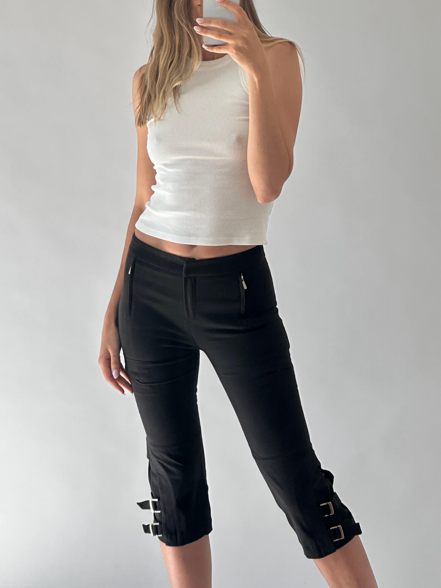 SPORTMAX Cocoa Buckle Capris | 2