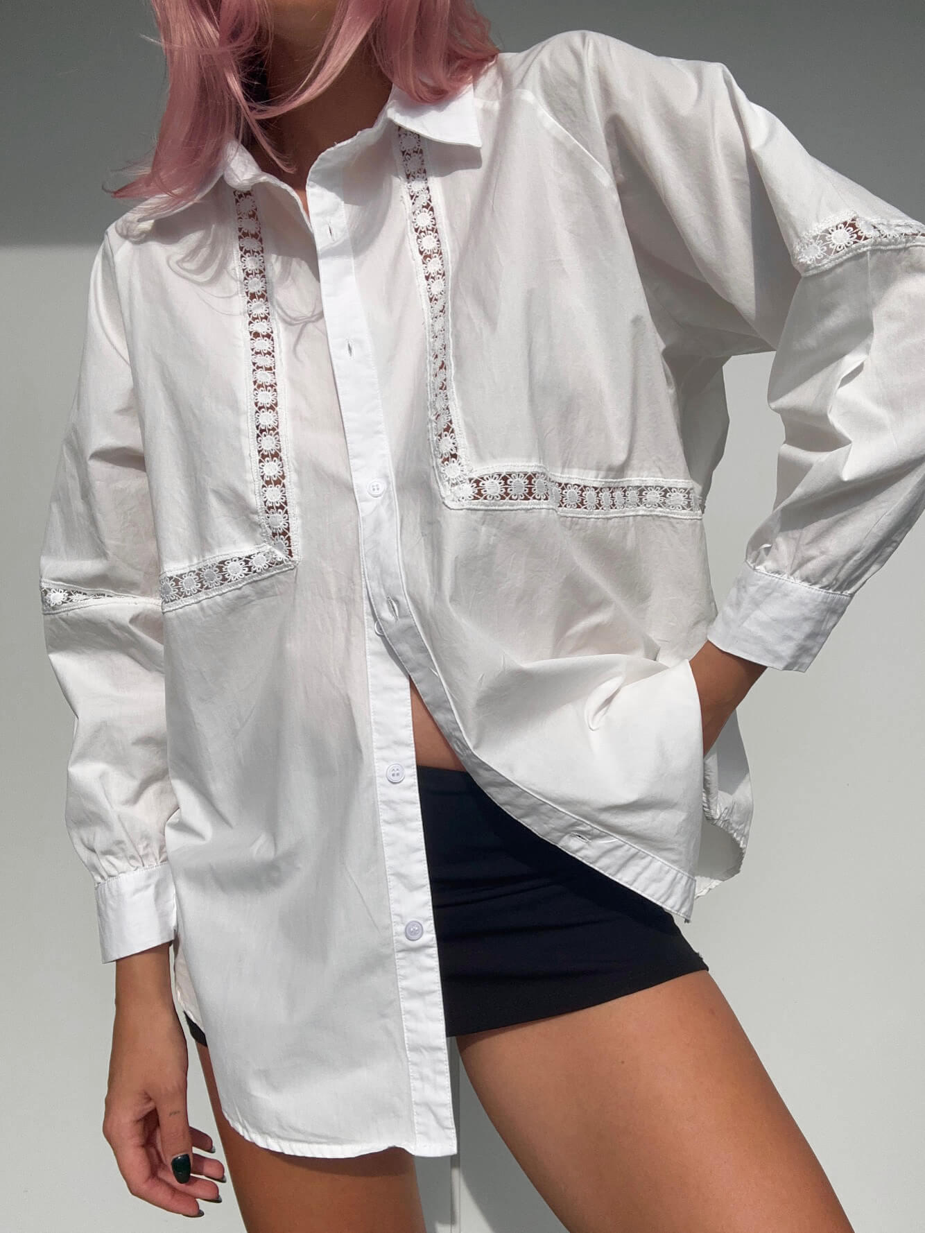 Vintage Oversized Cotton Shirt | XS-XL