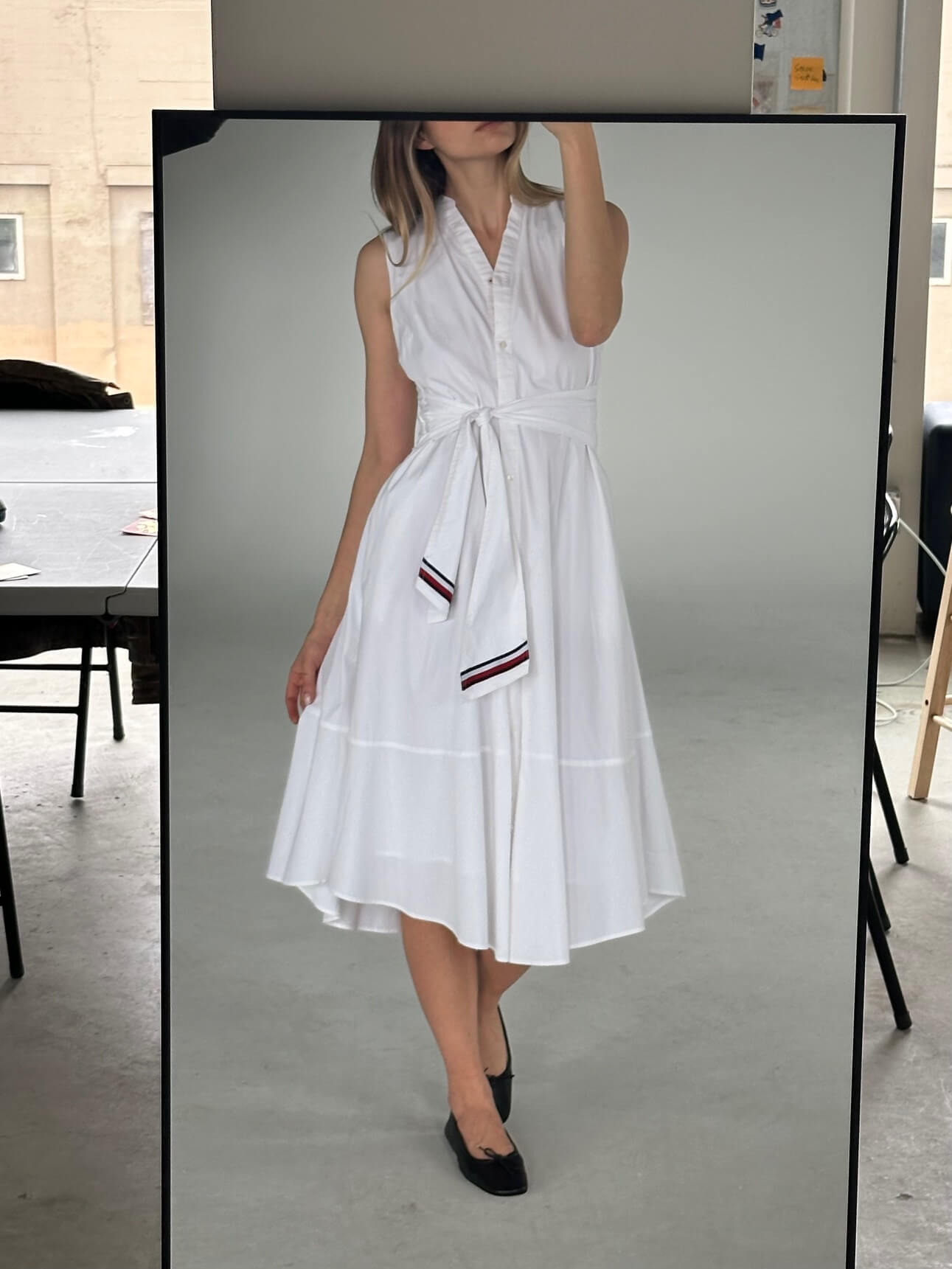 TOMMY HILFIGER Poplin Midi Dress | 2
