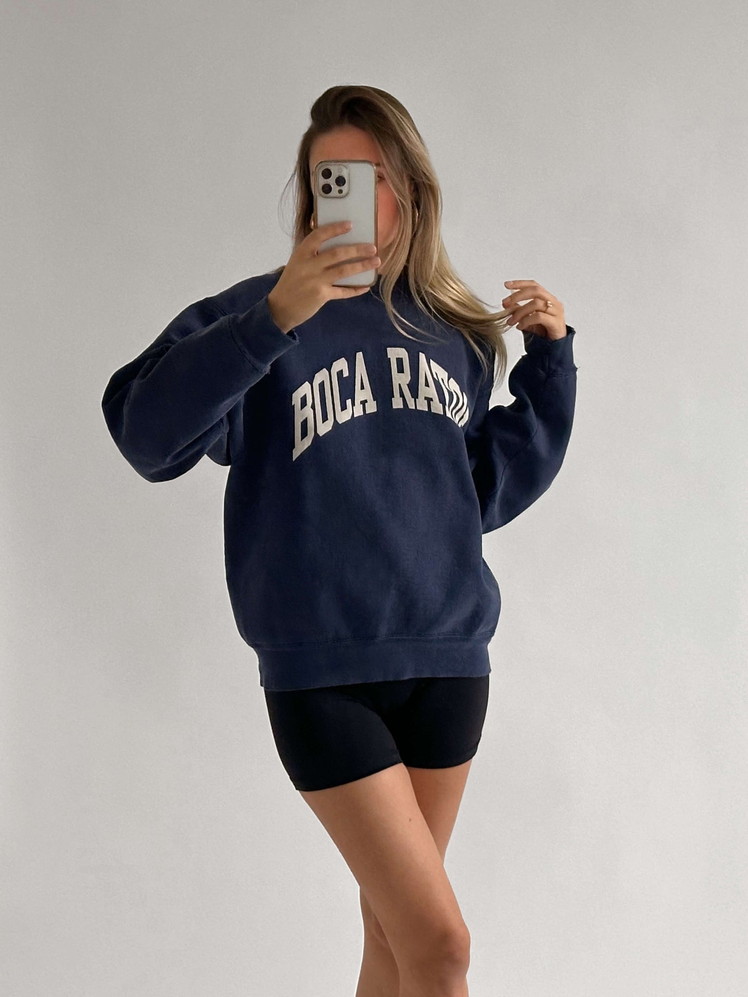 Vintage Boca Raton Distressed Sweatshirt | L