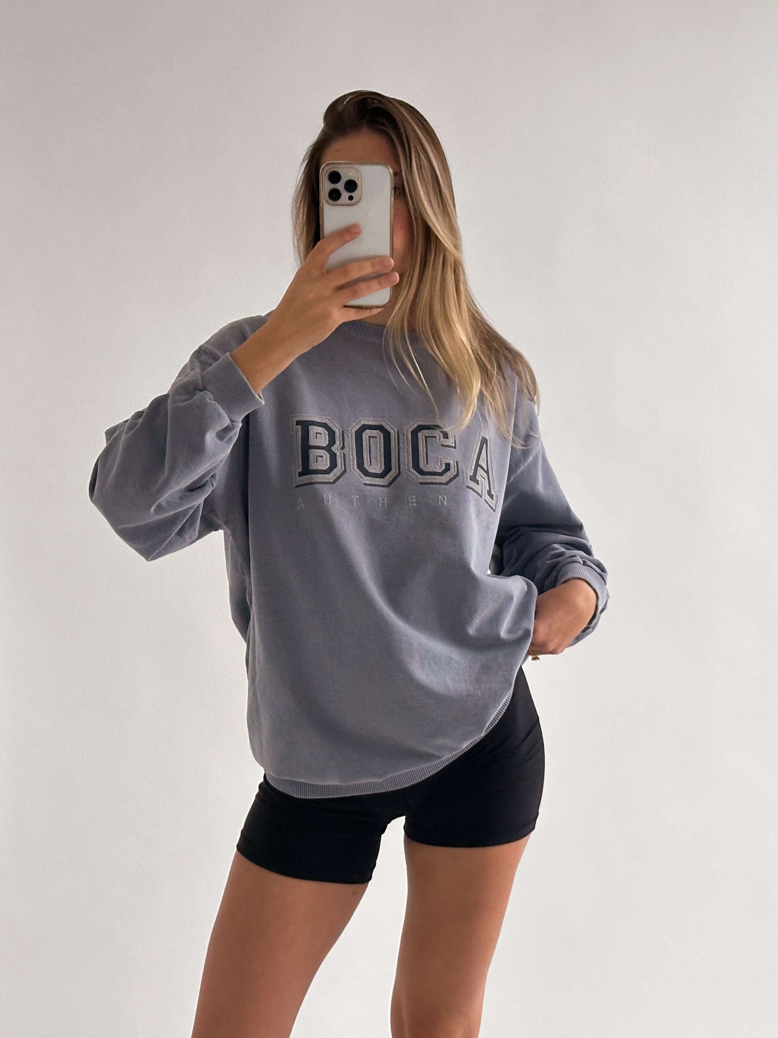 Vintage BOCA AUTHENTIC Faded & Distressed Sweatshirt | L/XL