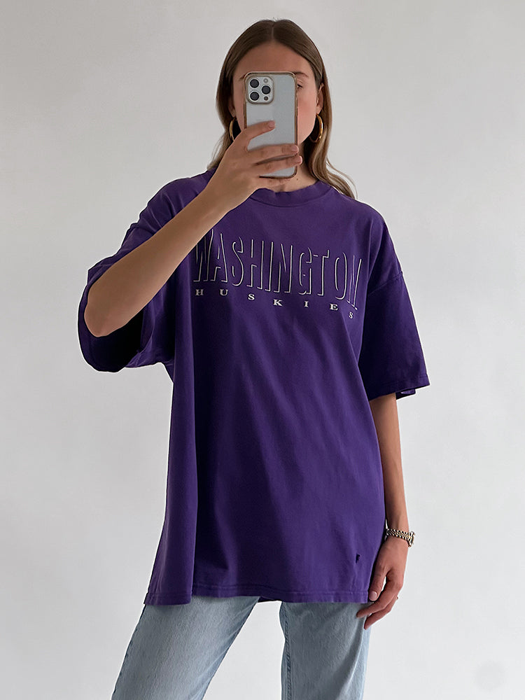 Vintage WASHINGTON HUSKIES Distressed Tee | XL/XXL