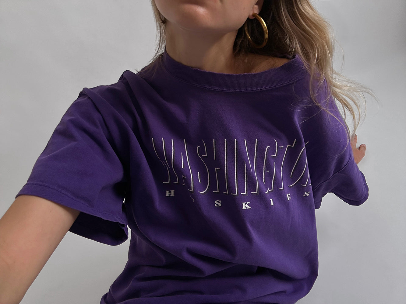 Vintage WASHINGTON HUSKIES Distressed Tee | XL/XXL