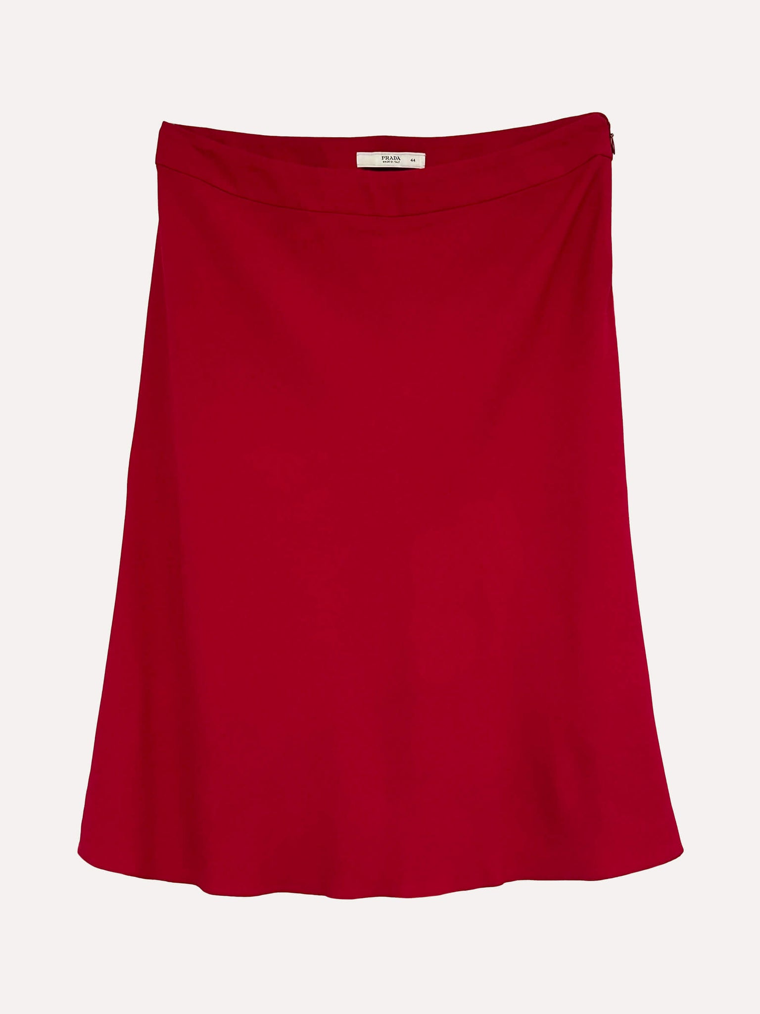 Vintage PRADA Crimson Midi Skirt | M/44IT