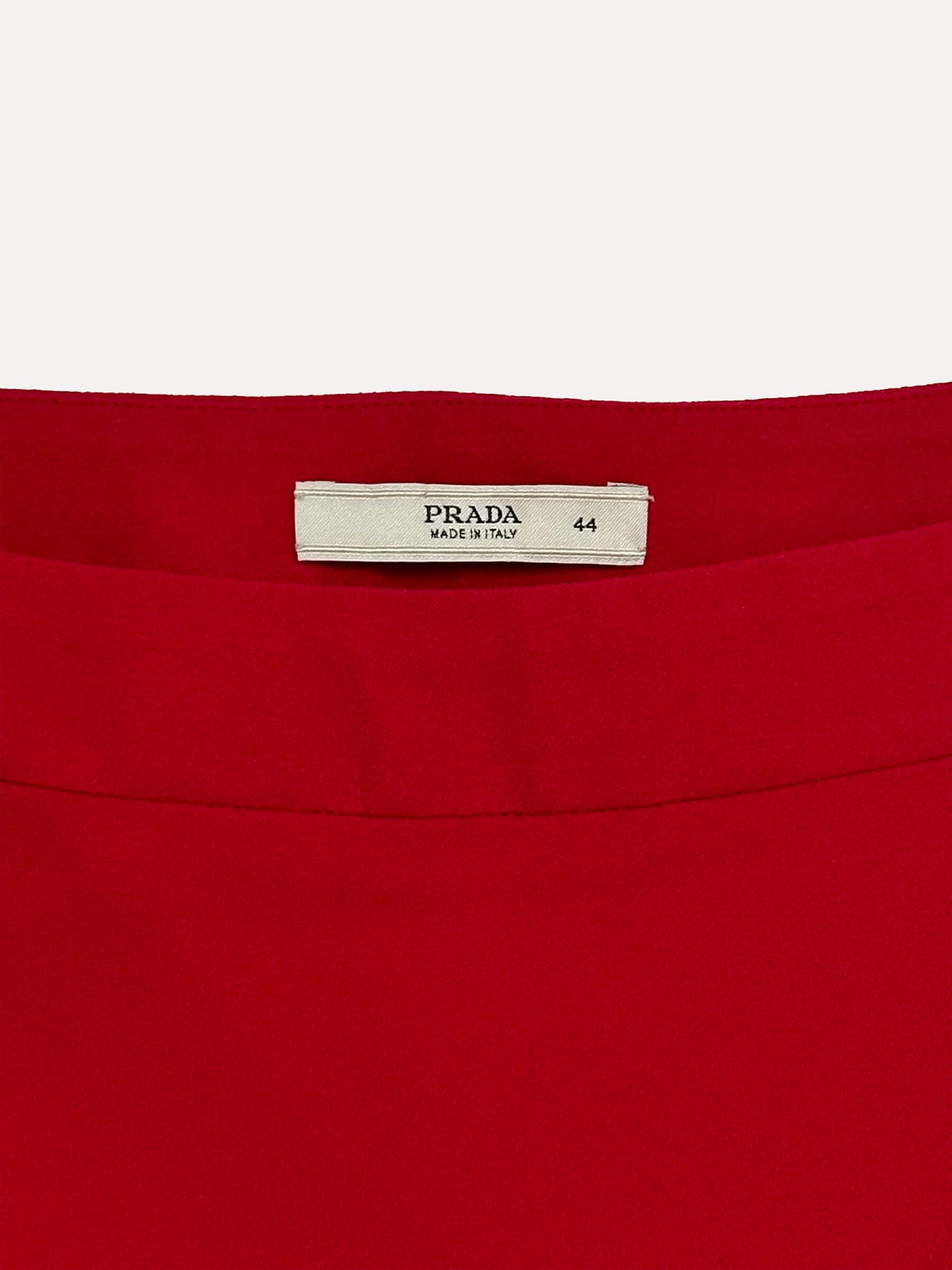 Vintage PRADA Crimson Midi Skirt | M/44IT