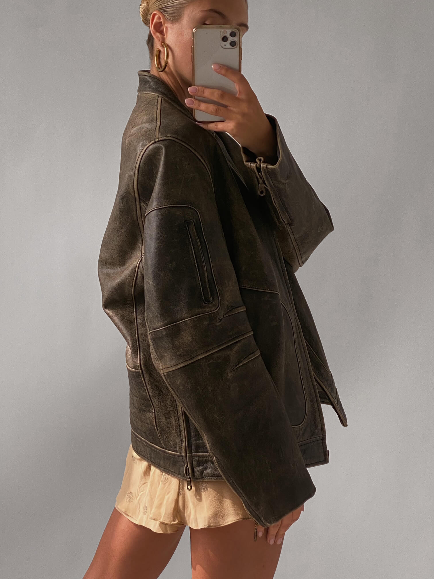 Vintage Patina Moto Leather Jacket | XS-L