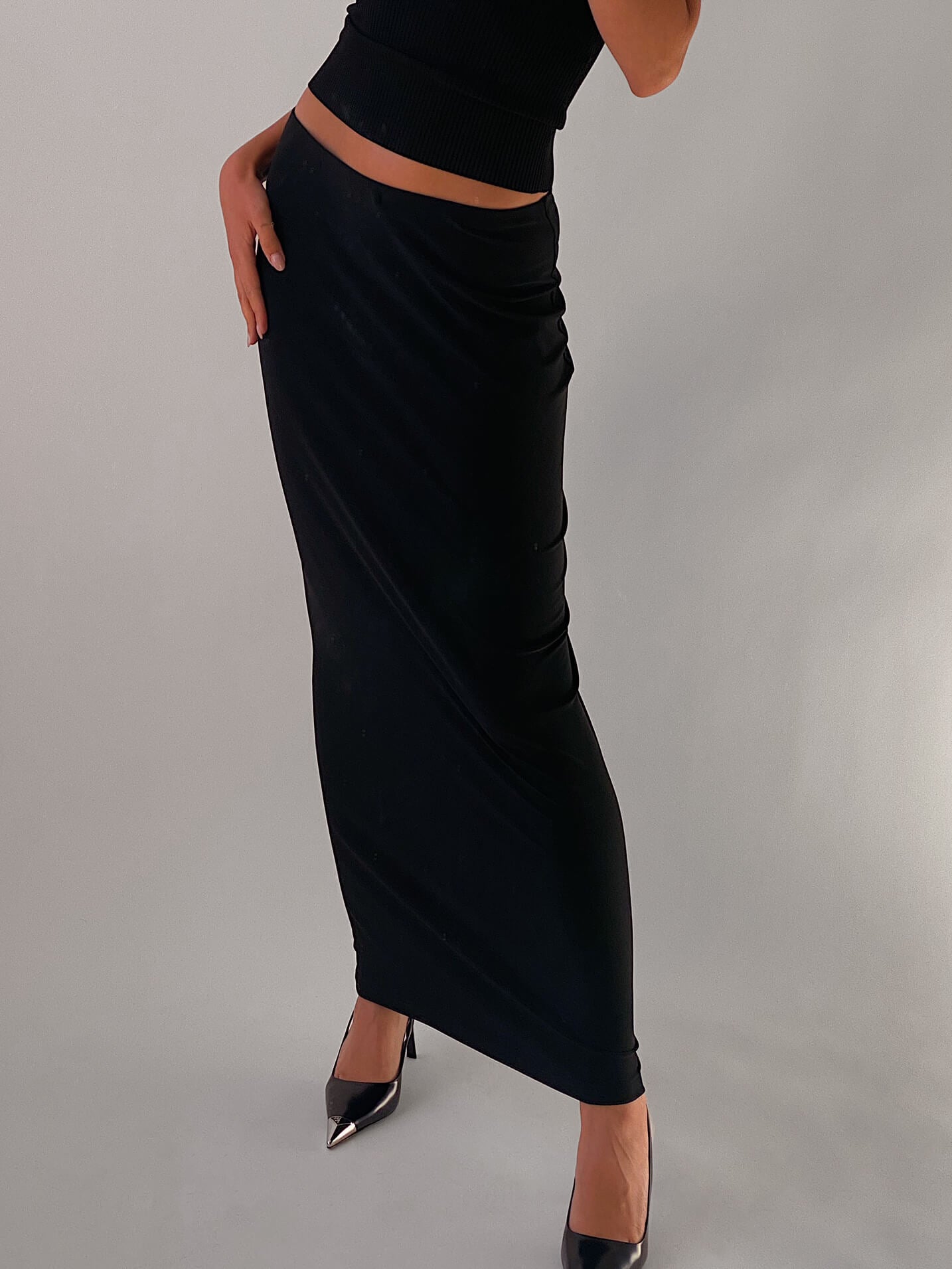 Vintage Jersey Maxi Skirt | M/L