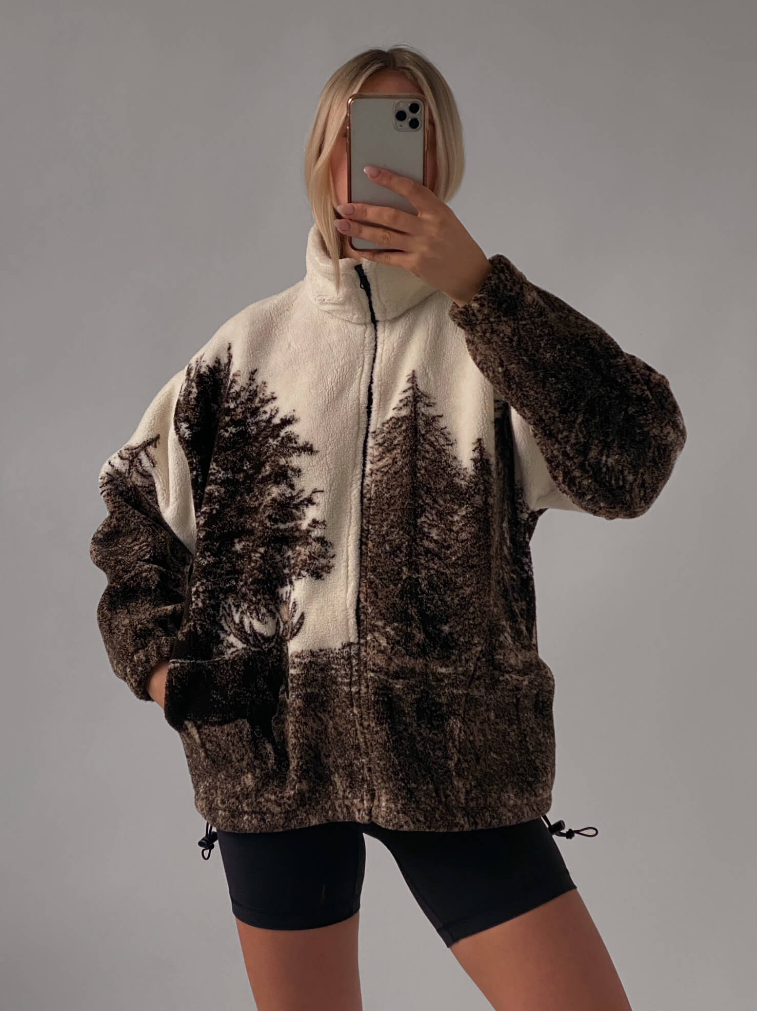 Vintage Scenic Fleece Jacket  | XS-L