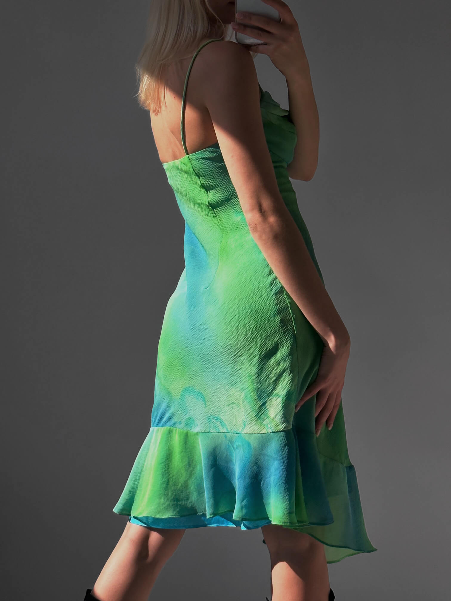 Vintage Tie Dye Midi Dress | S