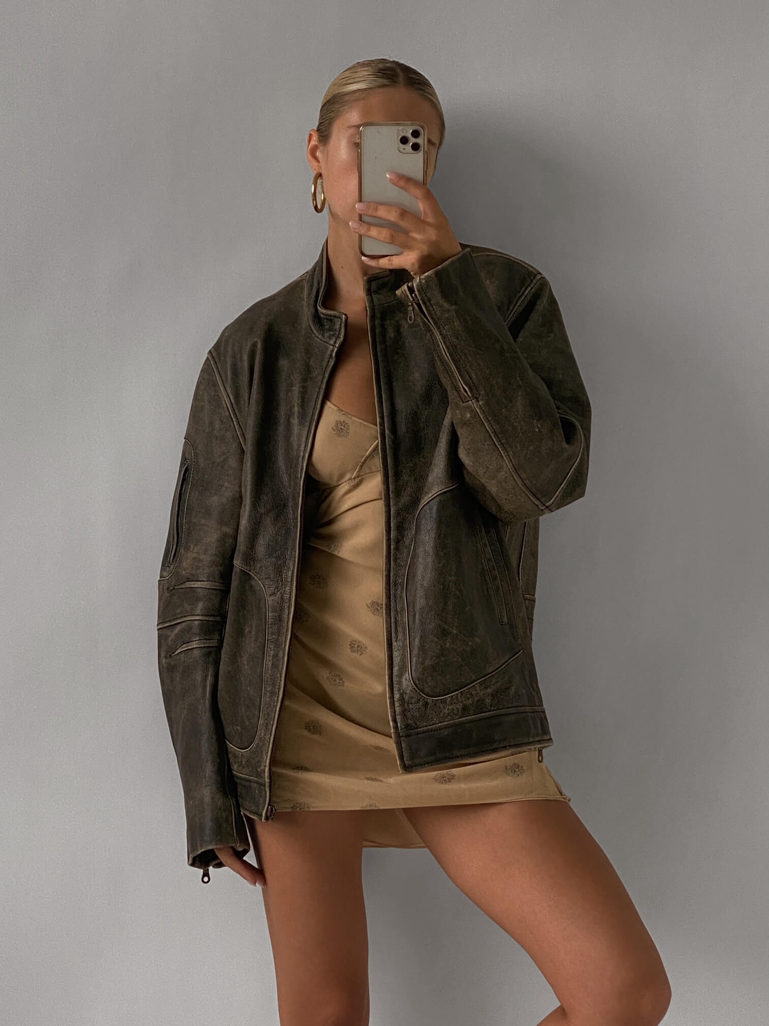 Vintage Patina Moto Leather Jacket | XS-L