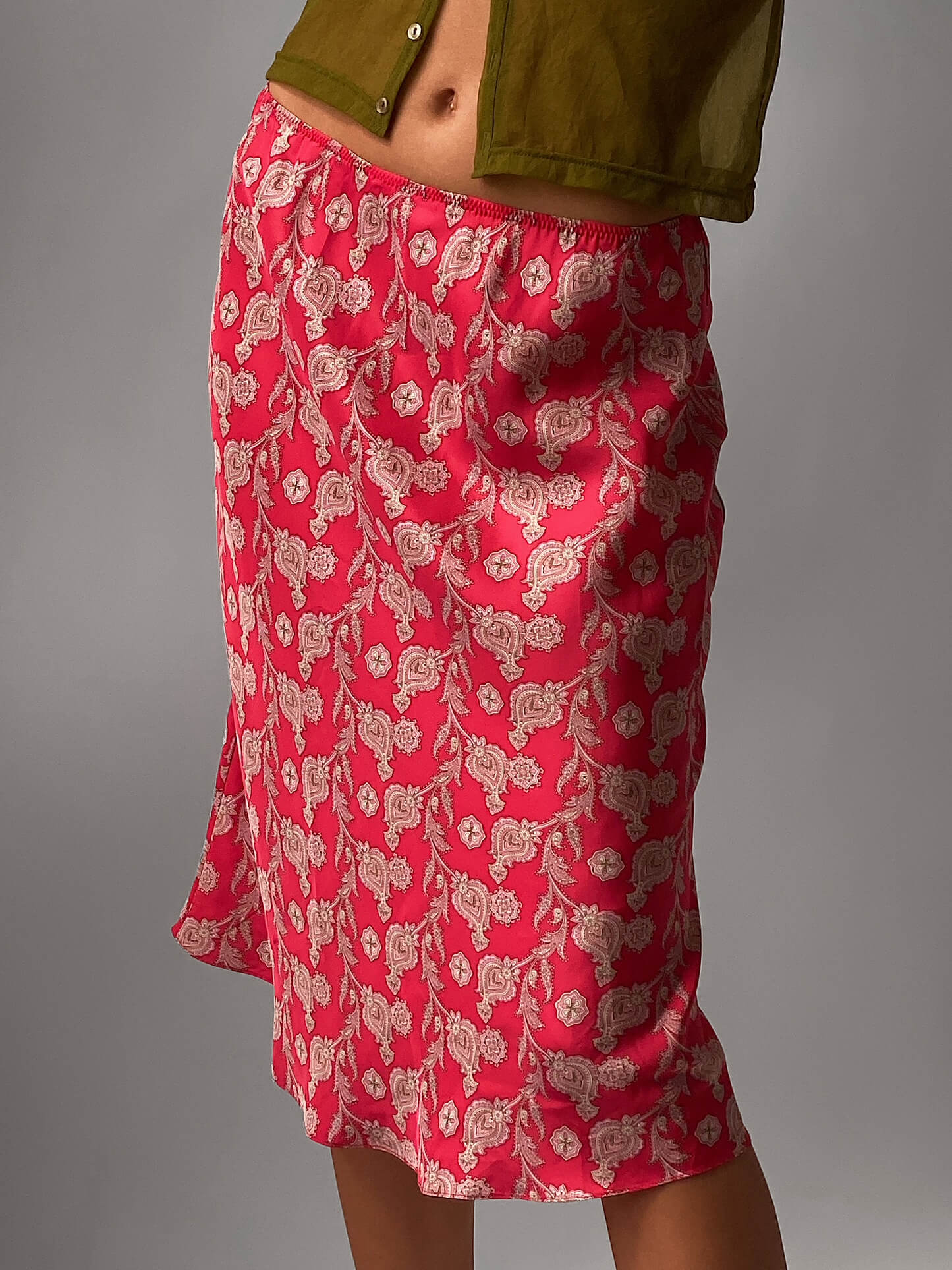 Vintage GAP Silk Paisley Skirt | S