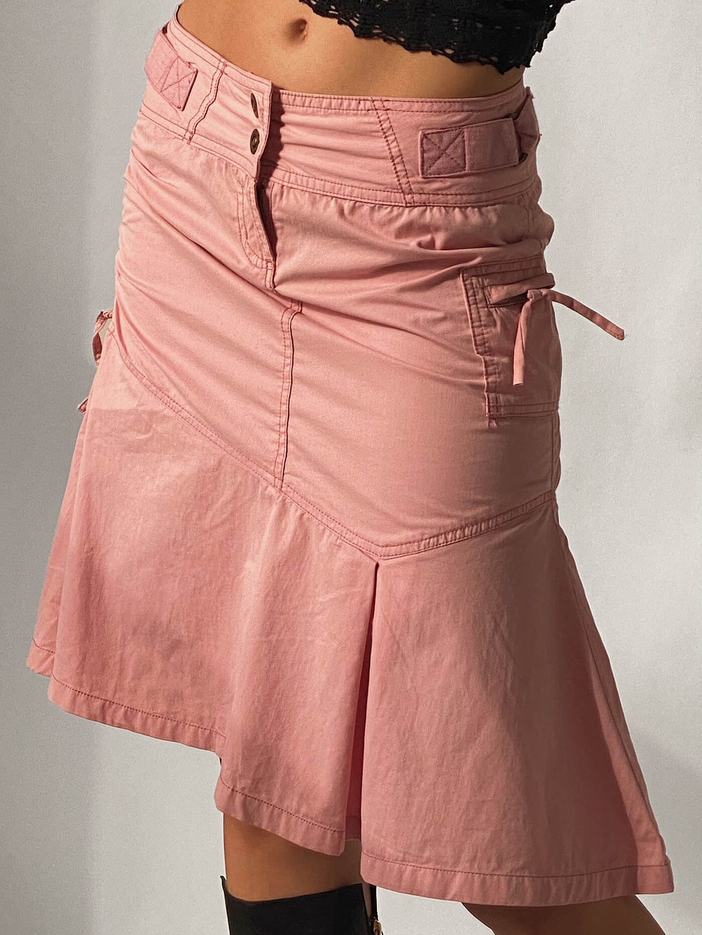Vintage Flared Cargo Skirt | XS/S
