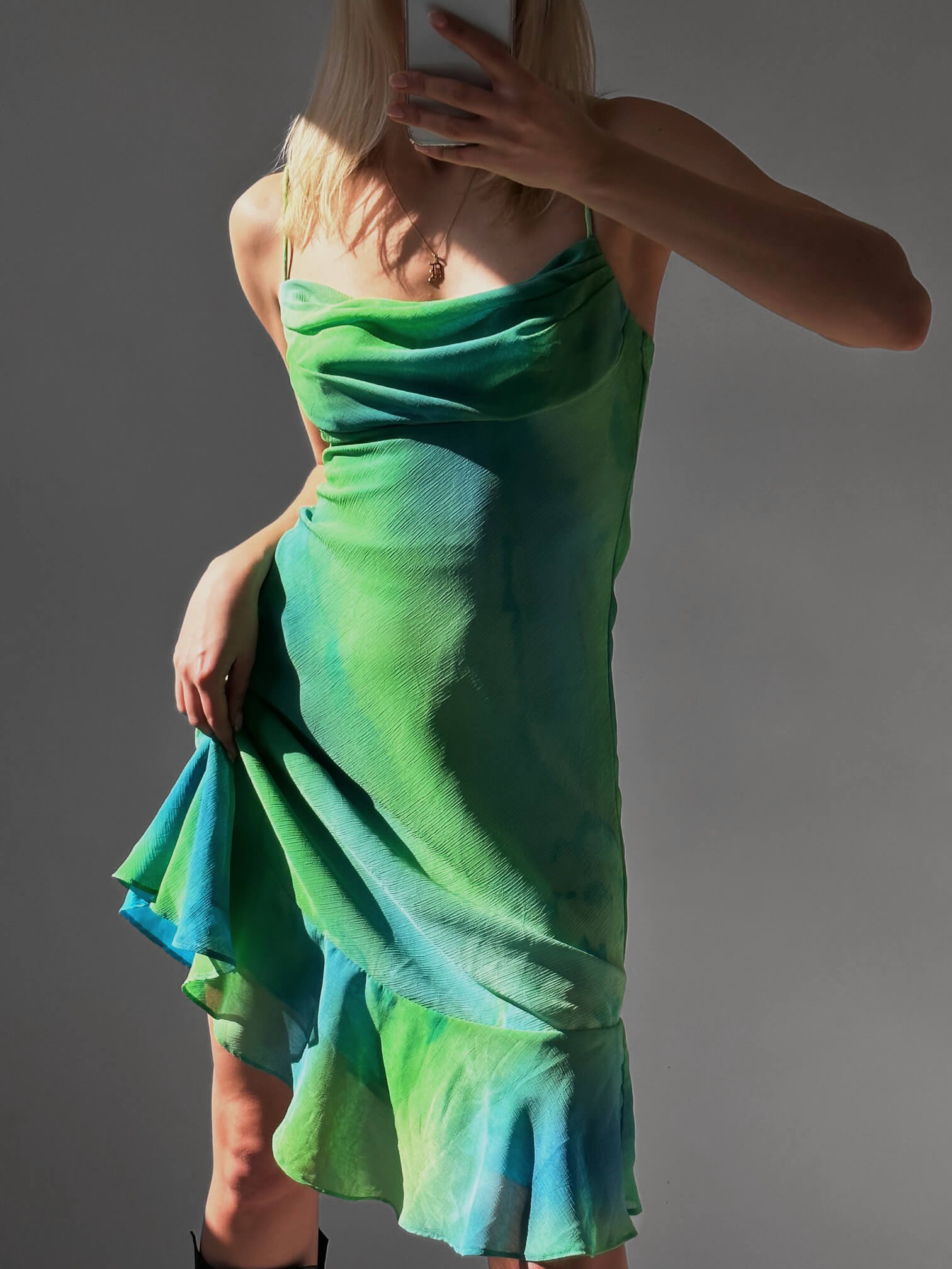 Vintage Tie Dye Midi Dress | S