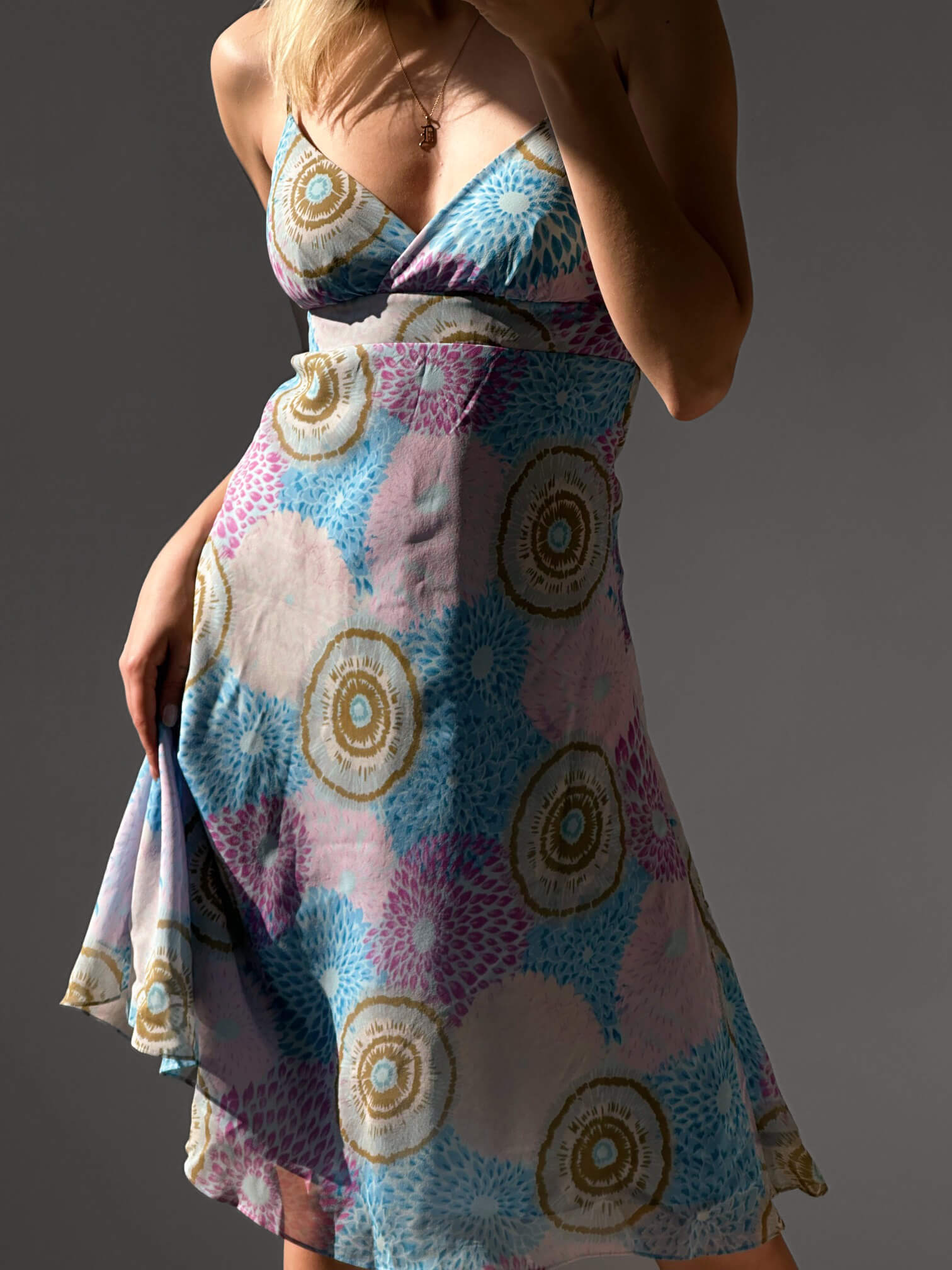 Vintage BCBG Paris Silk Midi Dress | XS/2