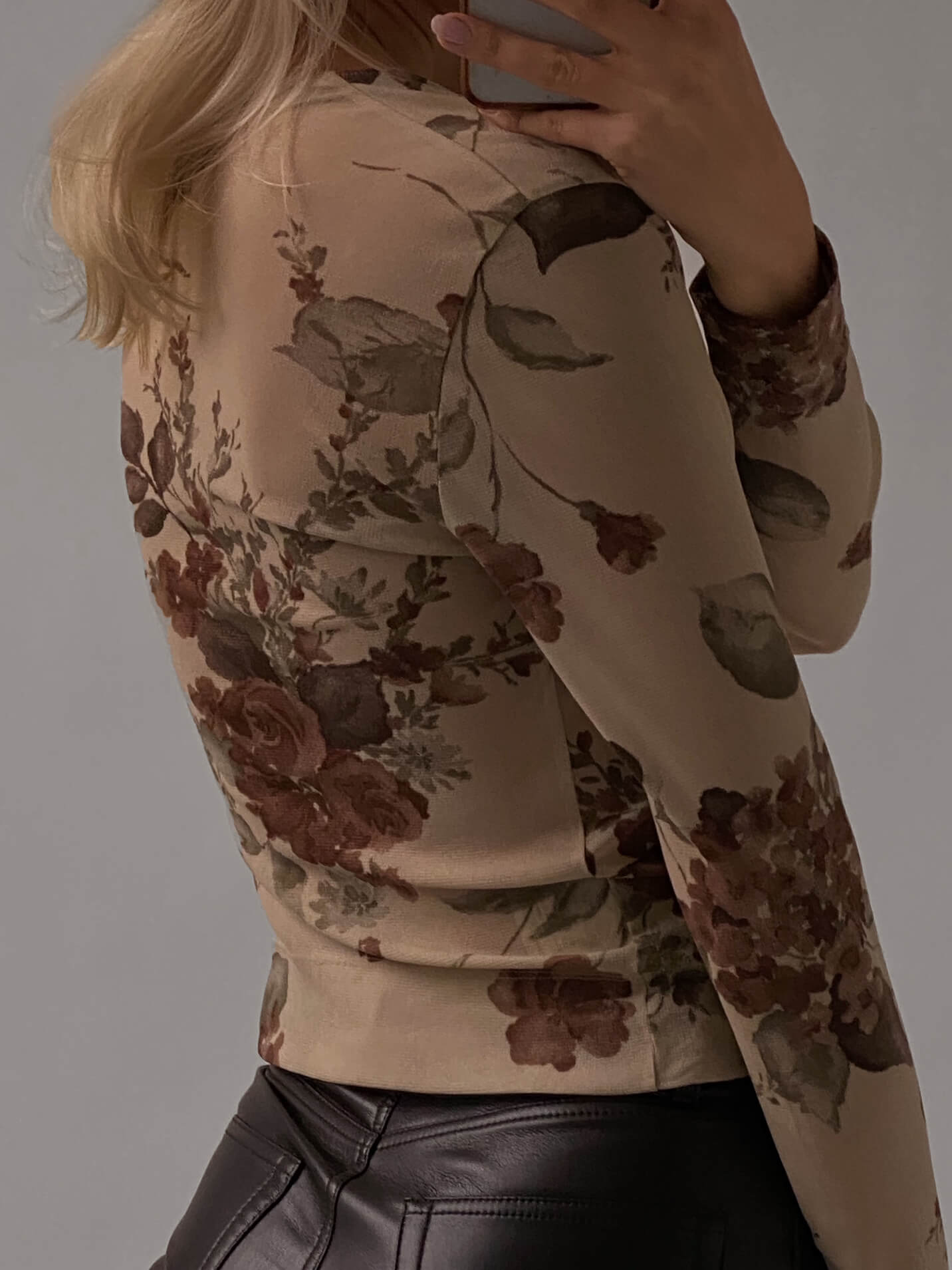 Vintage KOOKAI Floral Mesh Top | XS