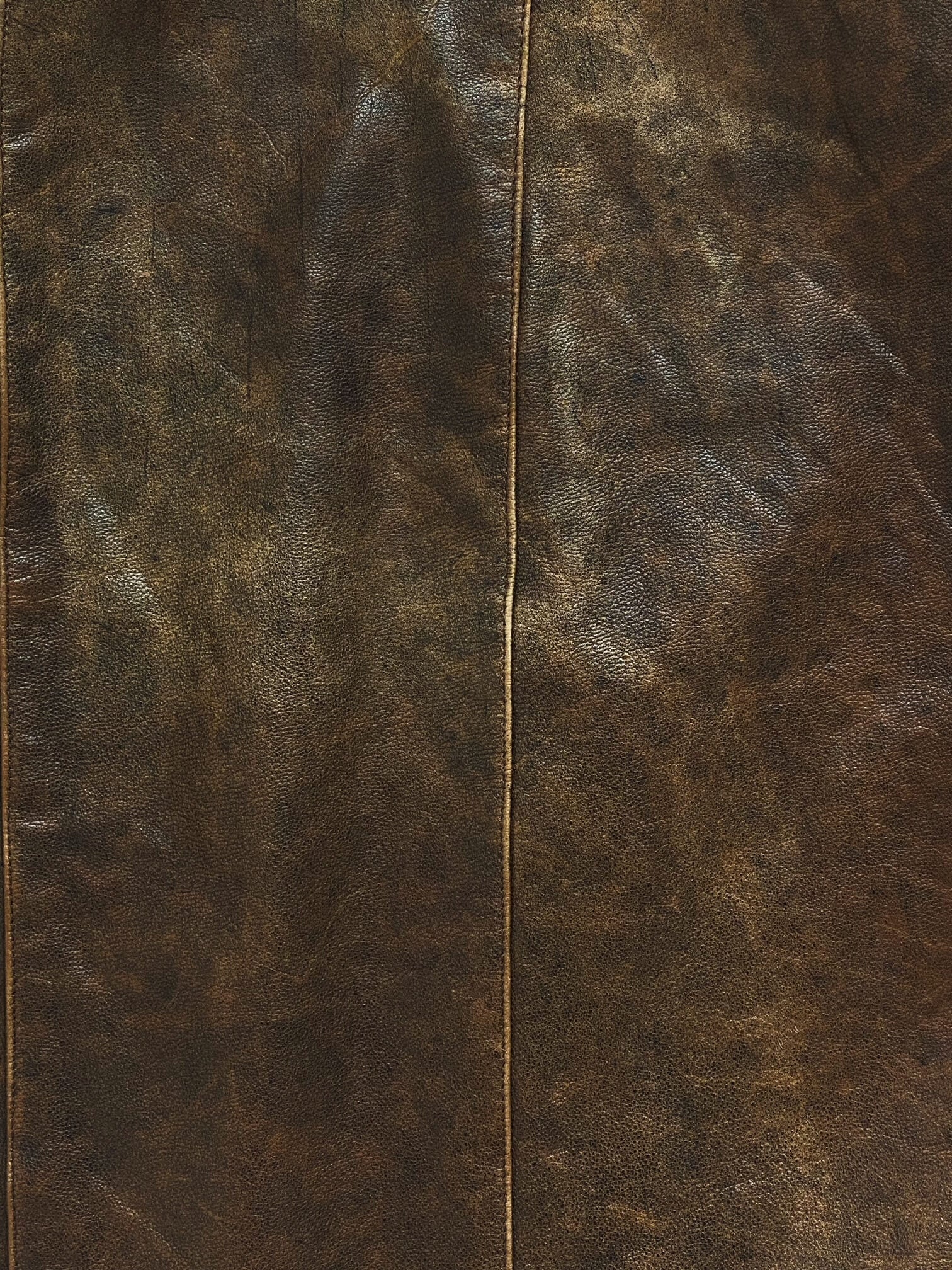 Vintage Oversized Mahogany Patina Leather Jacket | XS-XL