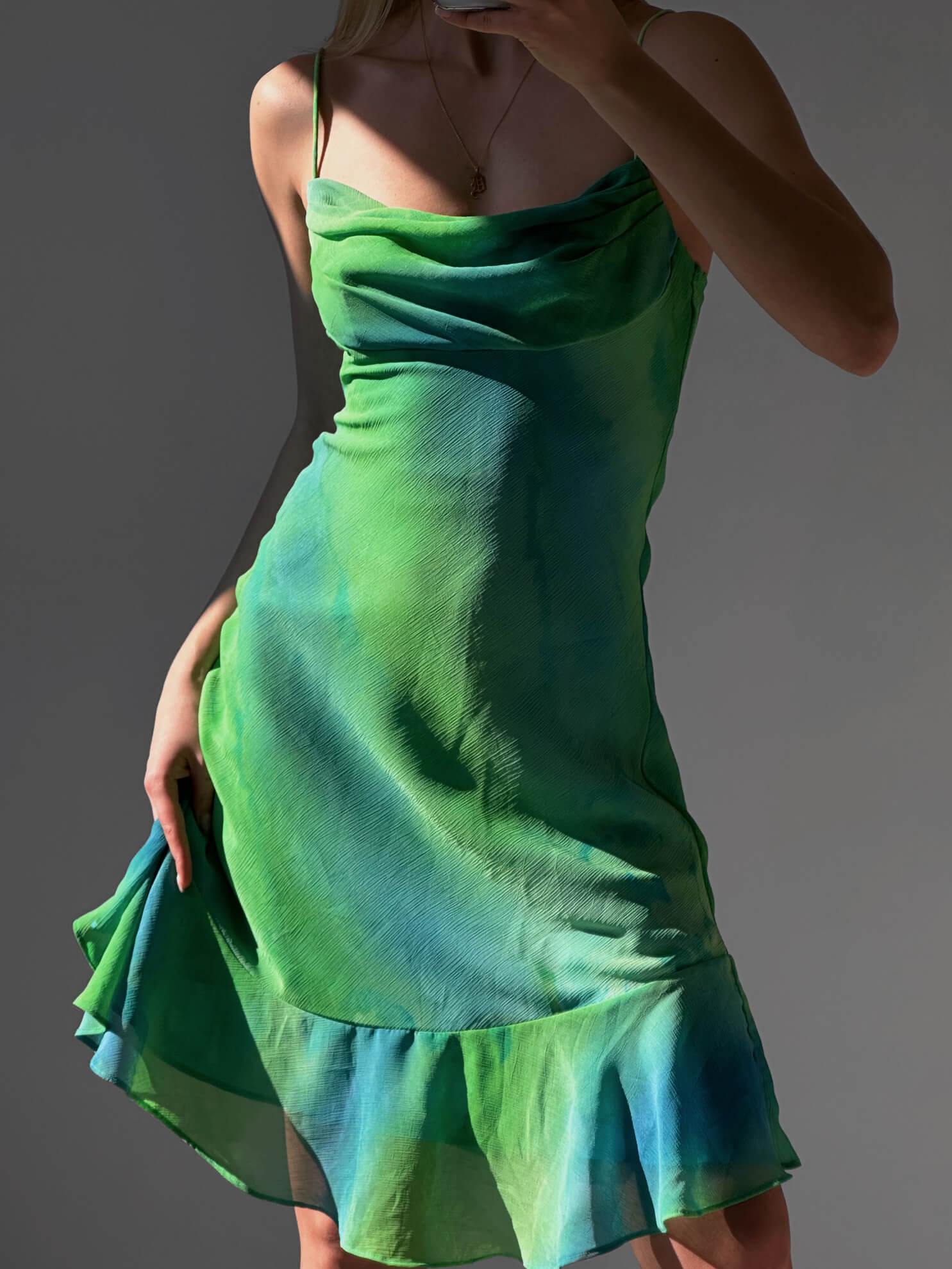 Vintage Tie Dye Midi Dress | S