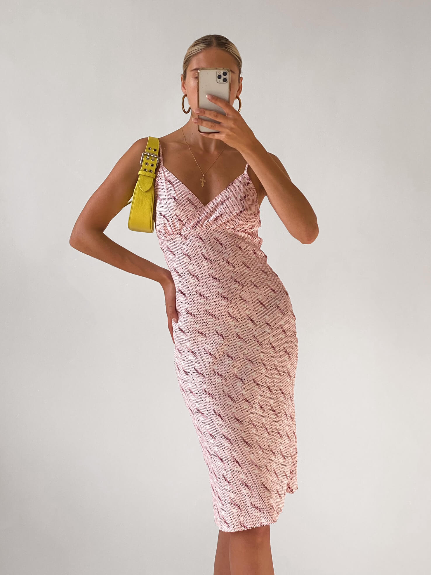 Vintage Printed Midi Dress | M/7-8