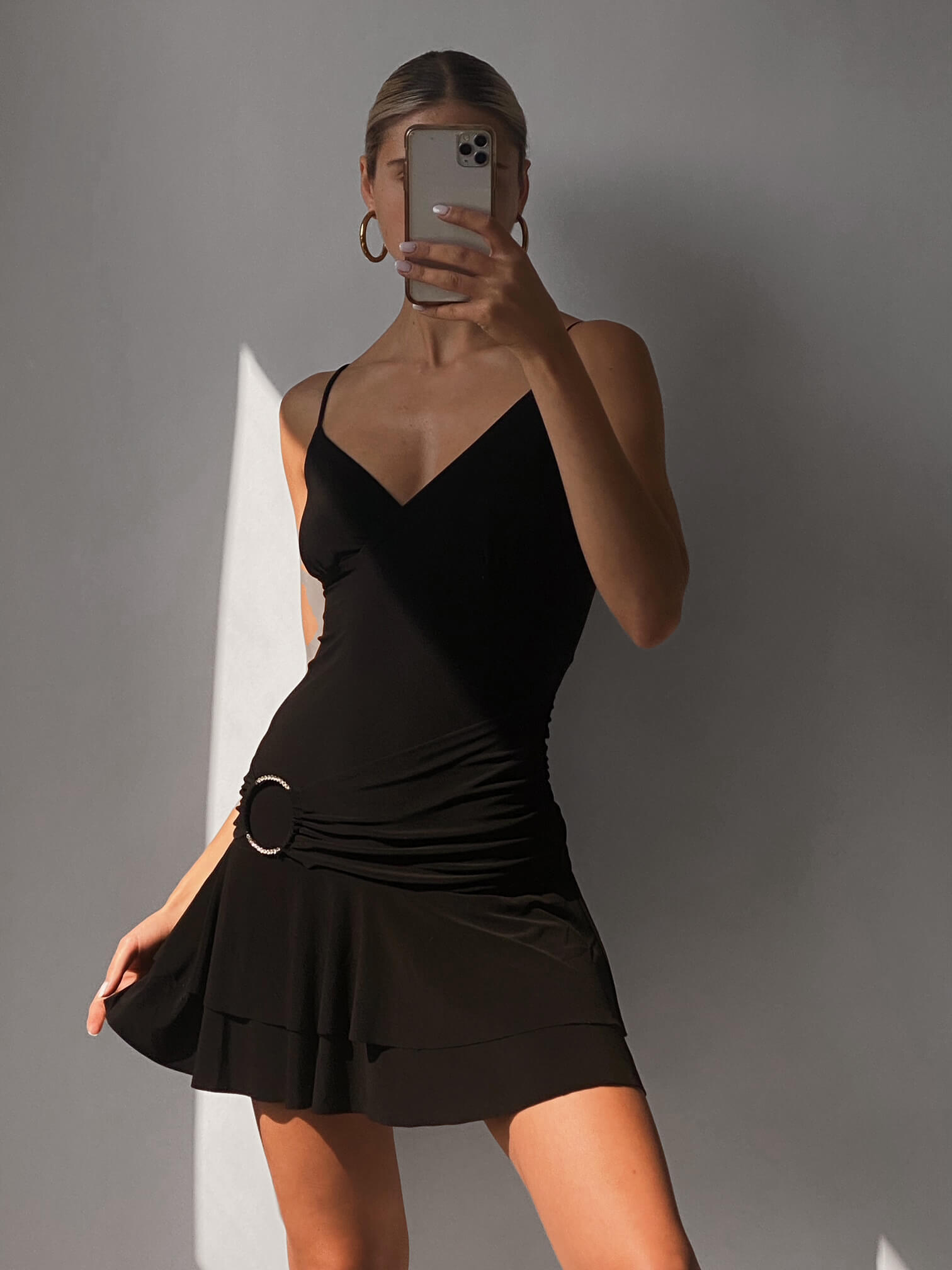 Vintage Diamanté Buckle Mini Dress | XS/S