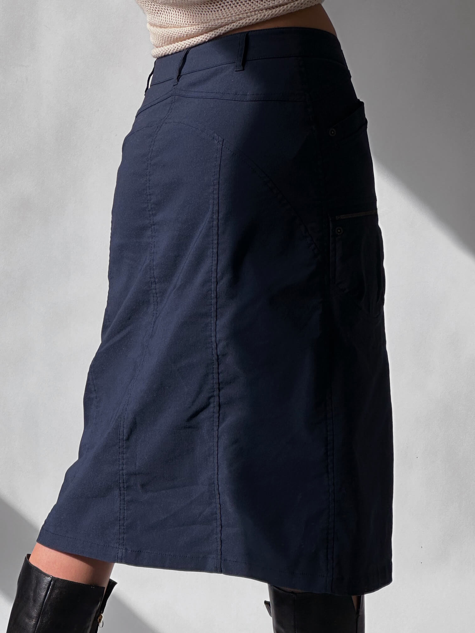 Vintage Navy Cargo Skirt | 6/S-M