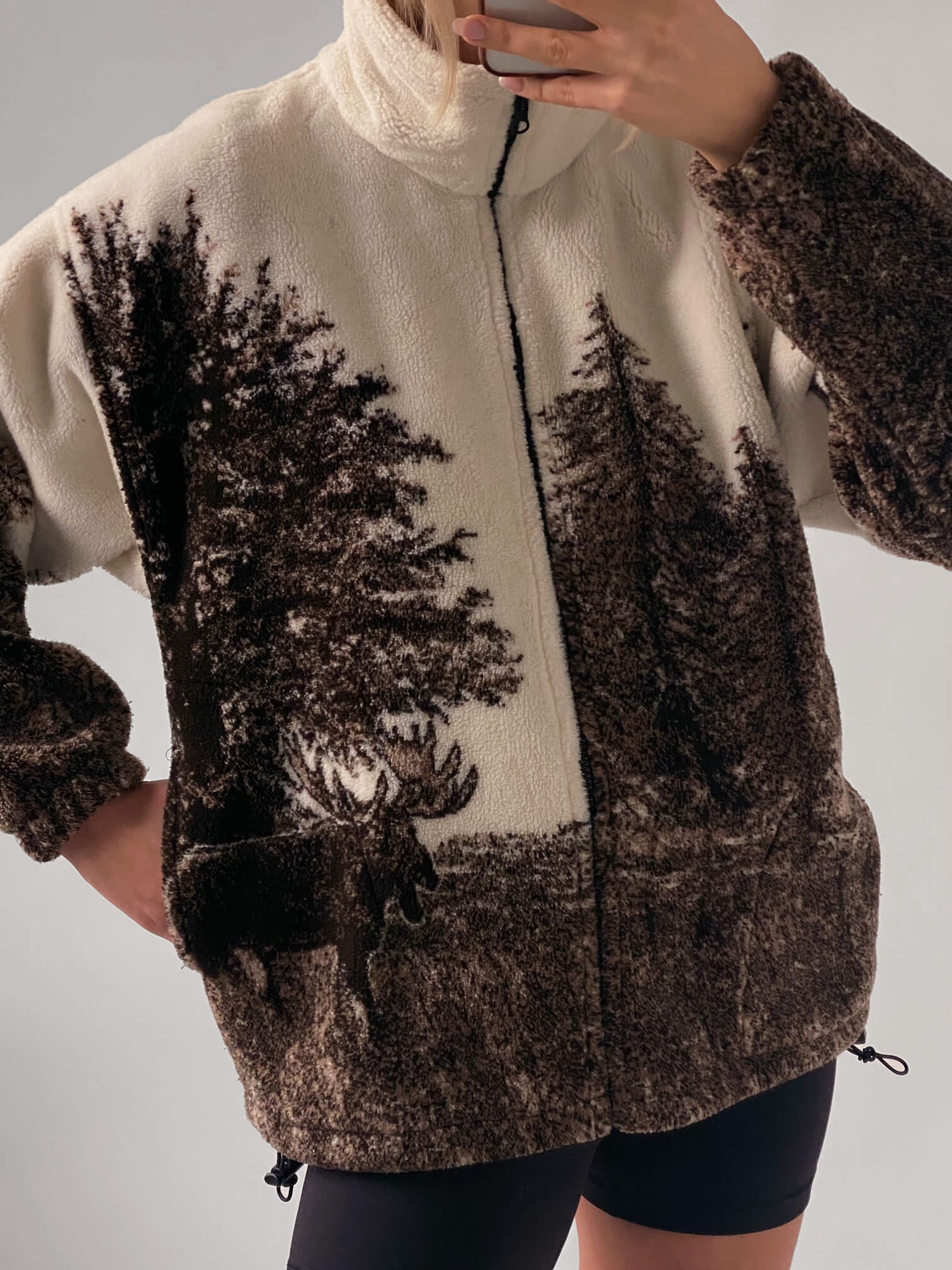 Vintage Scenic Fleece Jacket  | XS-L