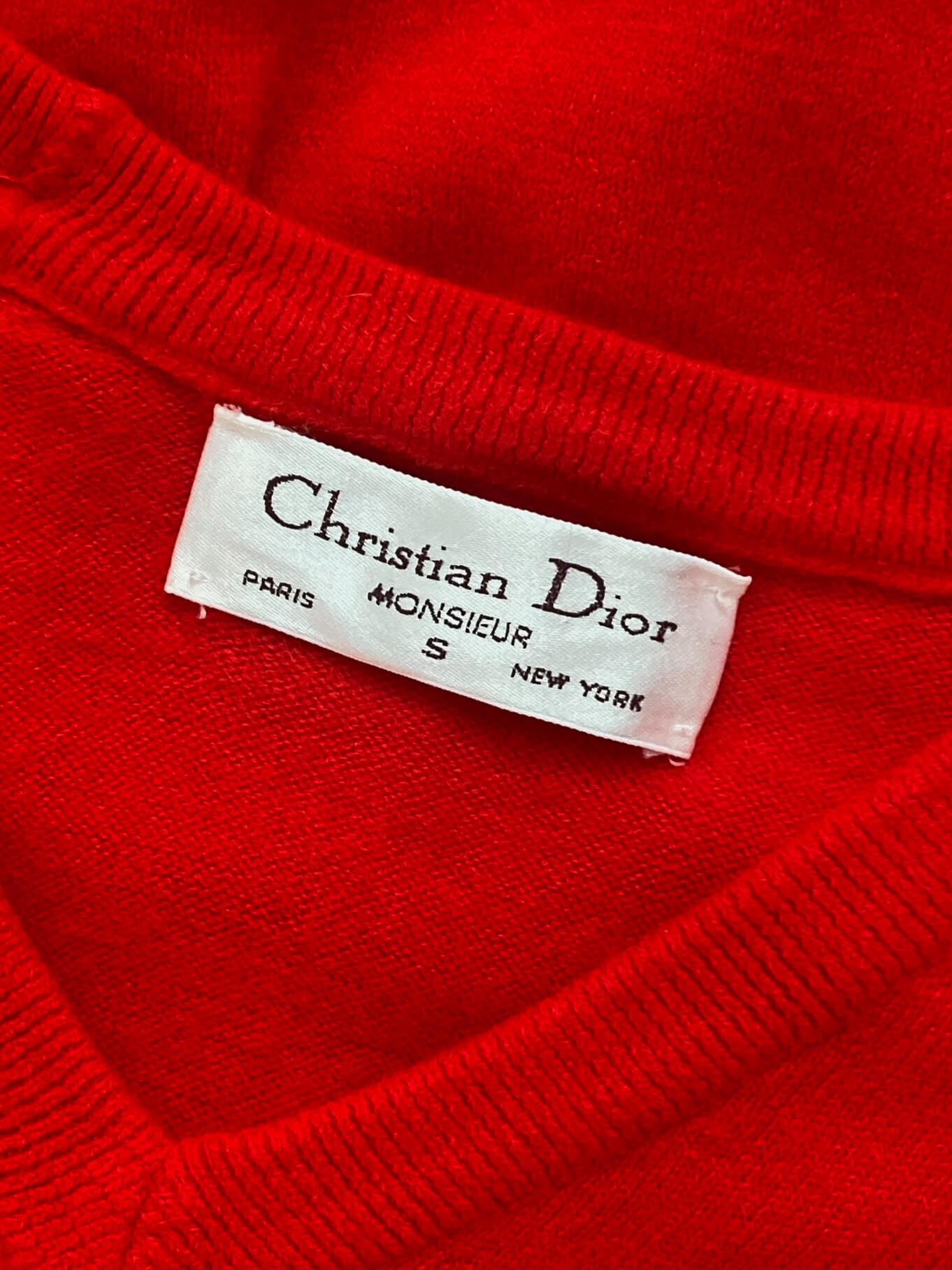 Vintage CHRISTIAN DIOR Embroidered Knit | XS-M
