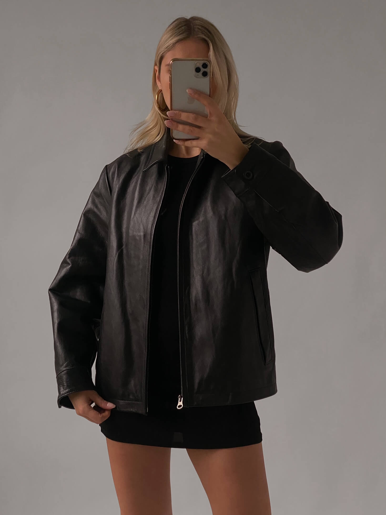Vintage 90s GAP Leather Jacket | XS-L