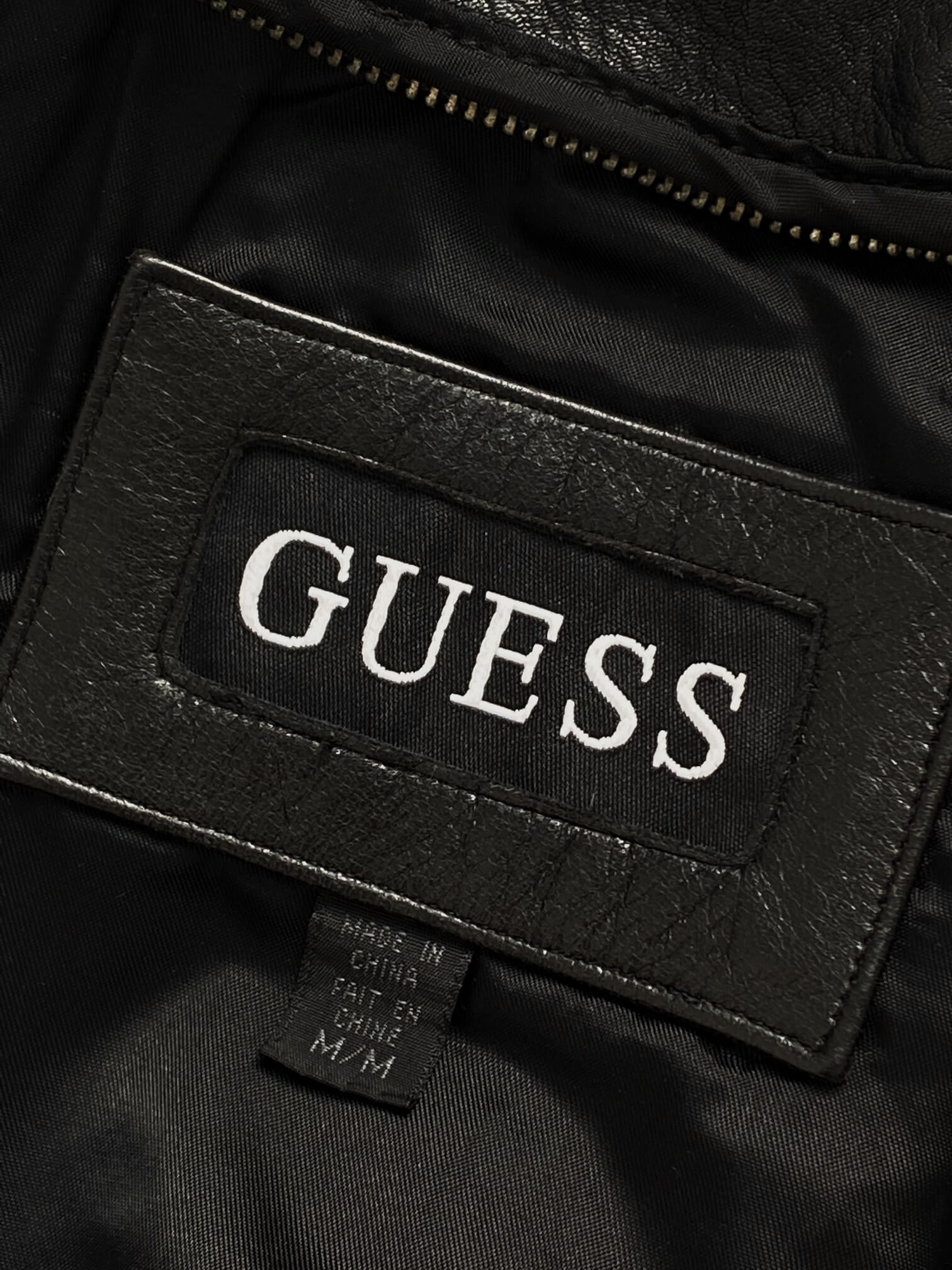 Vintage GUESS Oversized Leather Jacket | XS-L