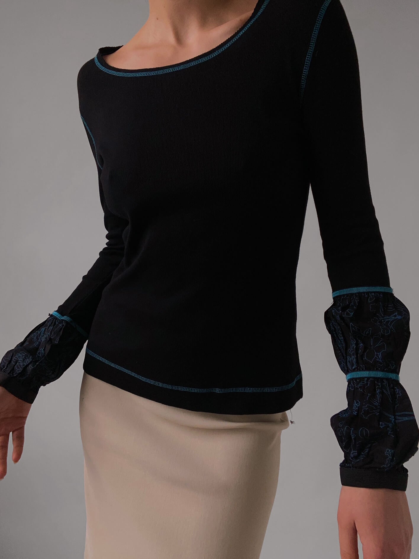 Vintage Y2K Cop. Copine Ribbed Top | M