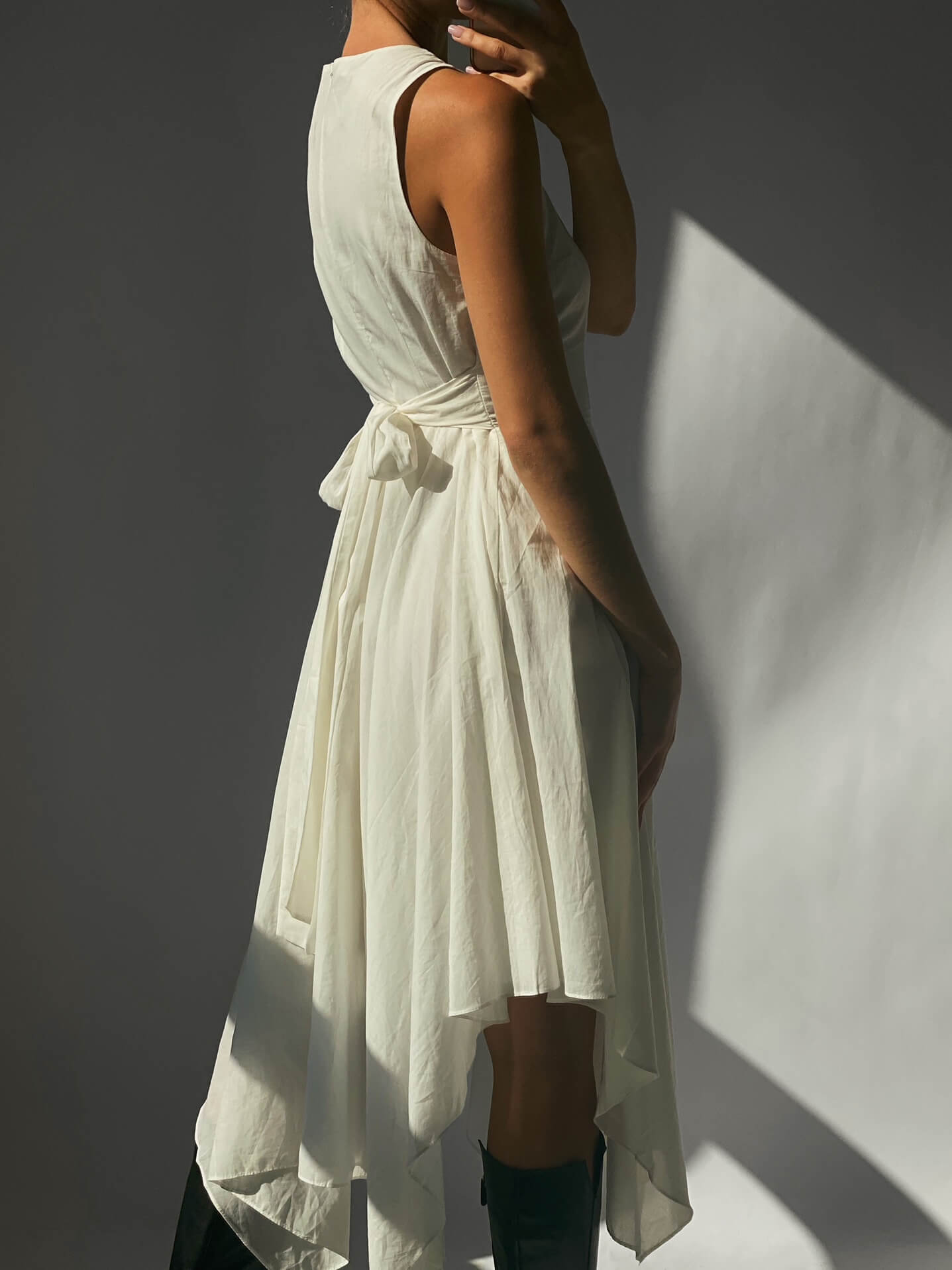 Vintage Handkerchief Poplin Dress | M