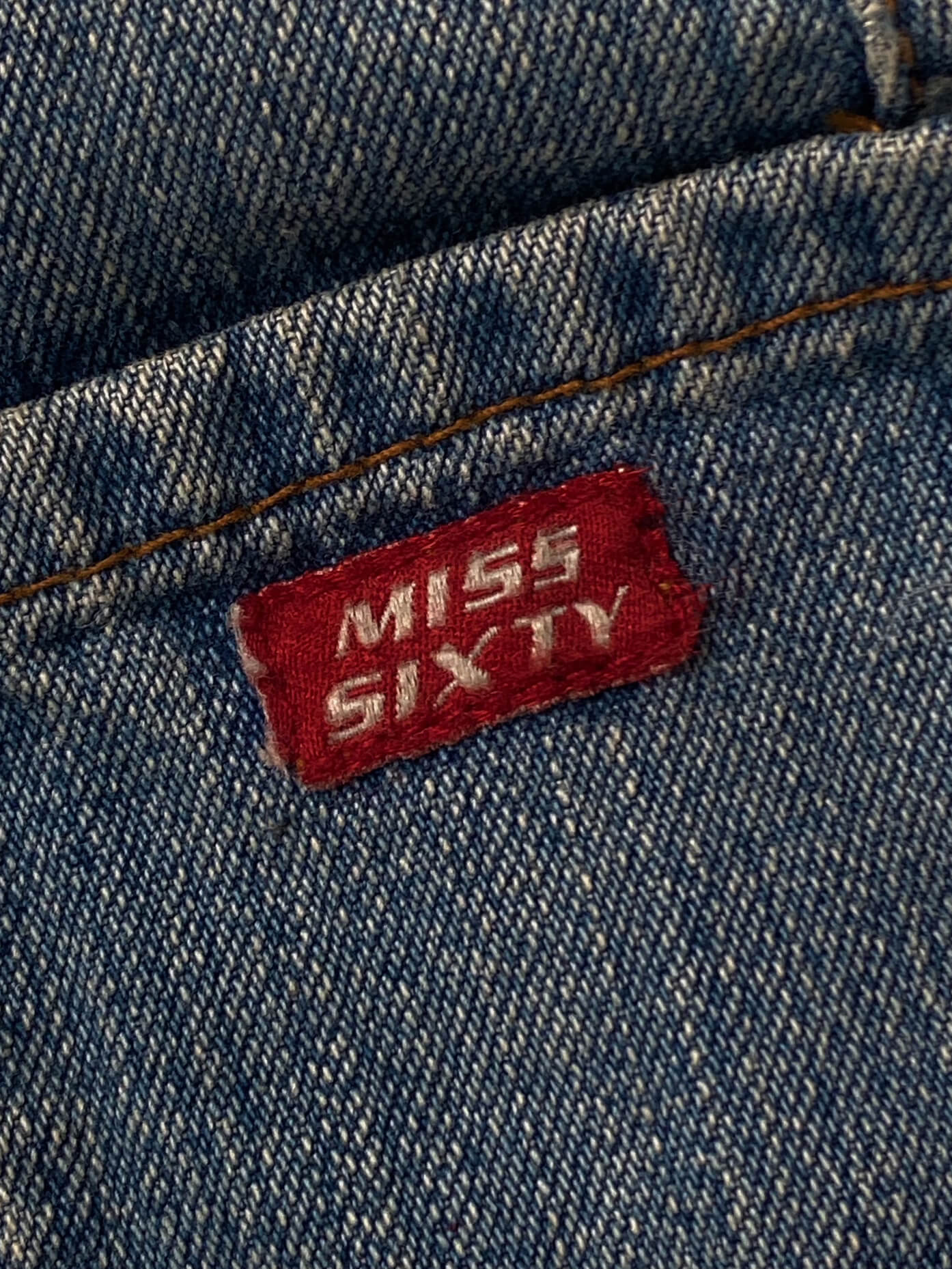 Vintage MISS SIXTY Reverse Zipper Denim Jacket | XS