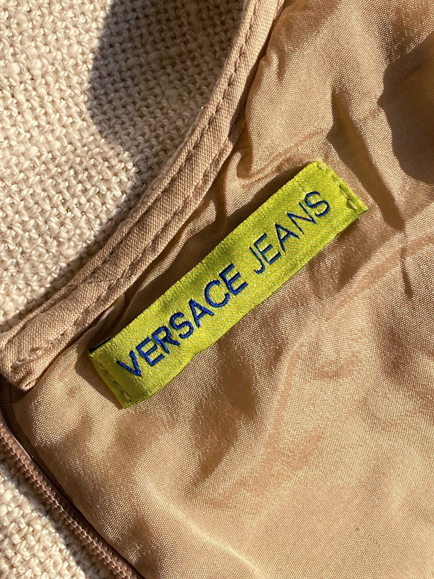 Vintage VERSACE JEANS Tweed Mini Dress | XS