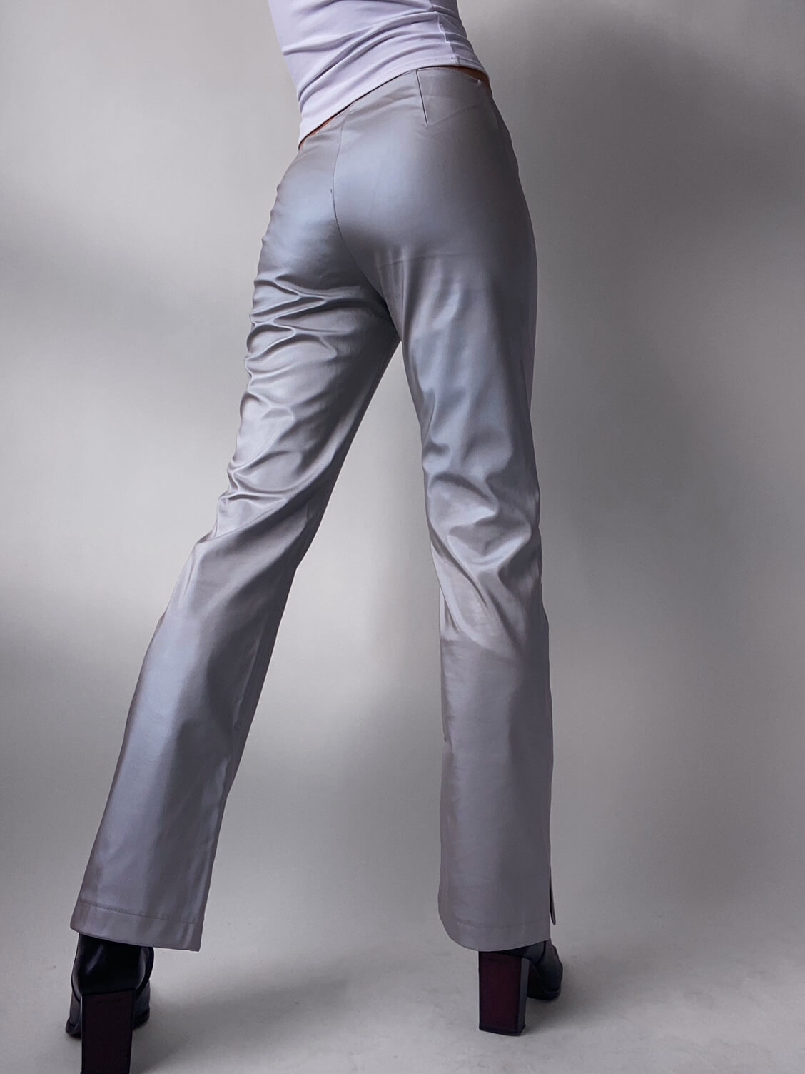 Vintage Iridescent Polyvinyl Trouser| M/27-28W