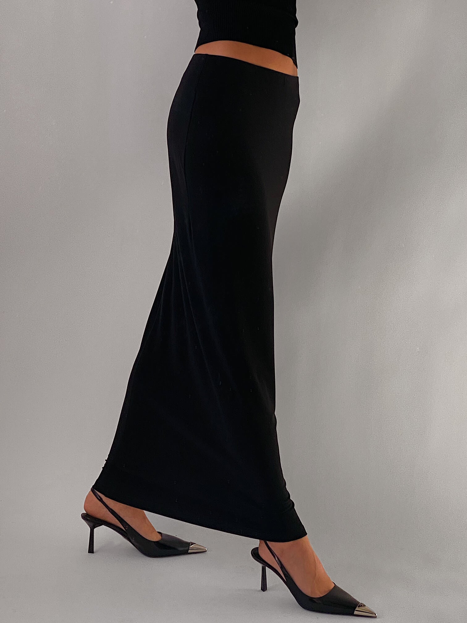Vintage Jersey Maxi Skirt | M/L