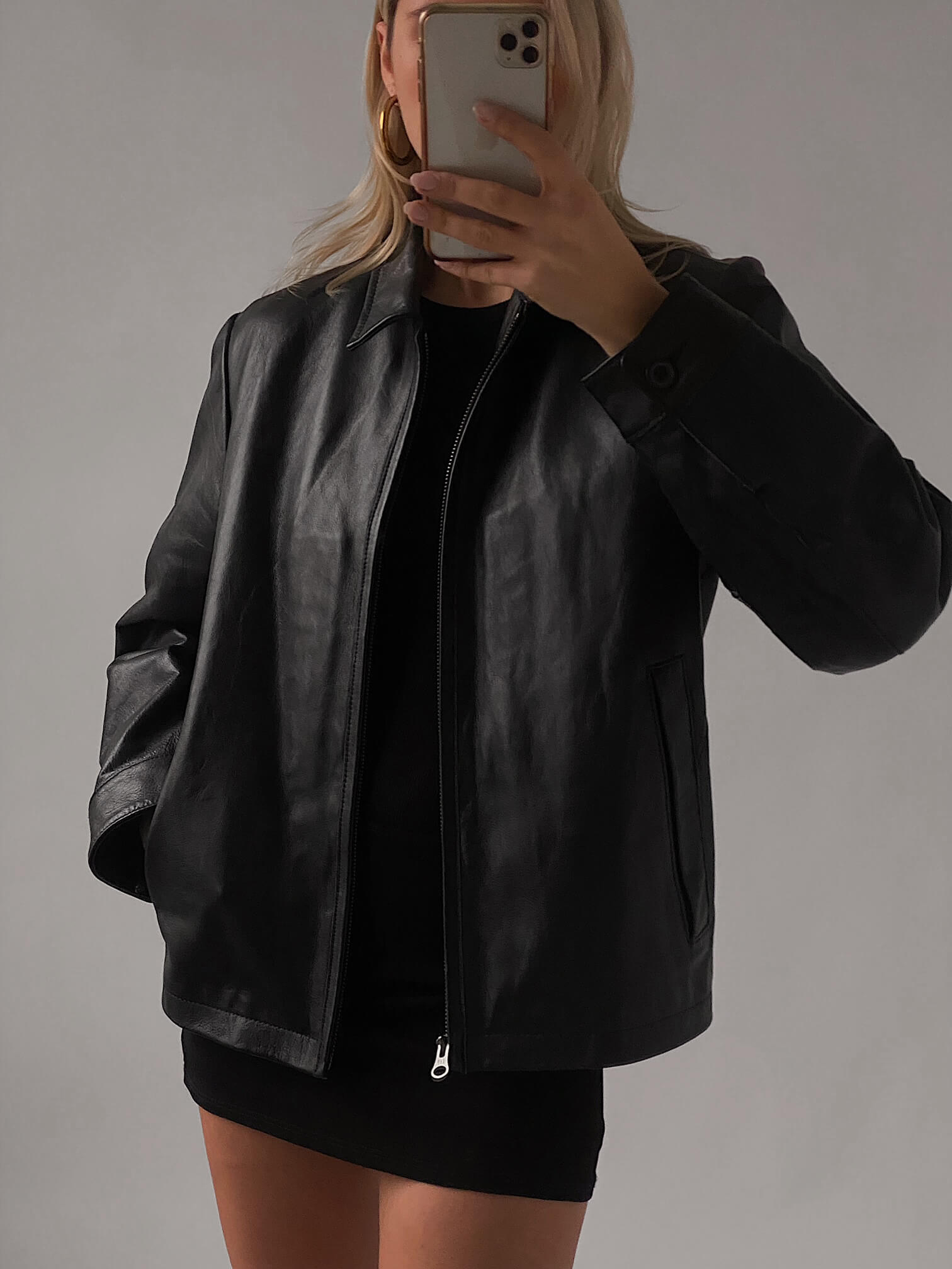 Vintage 90s GAP Leather Jacket | XS-L