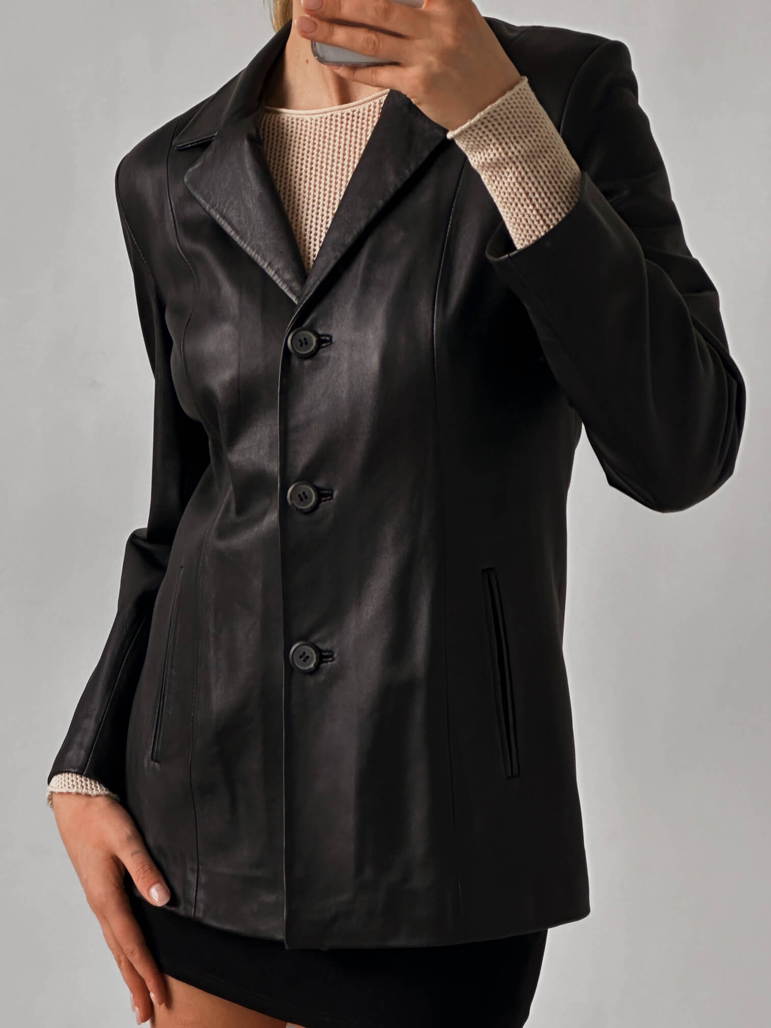 Vintage Leather Blazer | XS-L