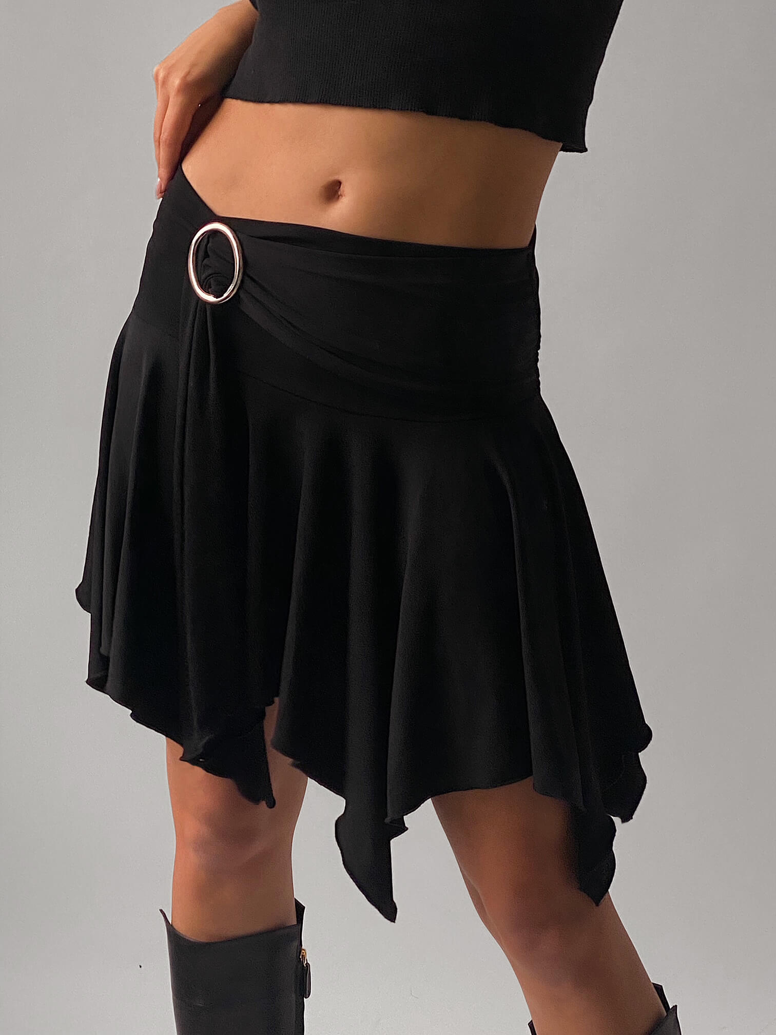 Y2K Belted Handkerchief Skirt | S-L