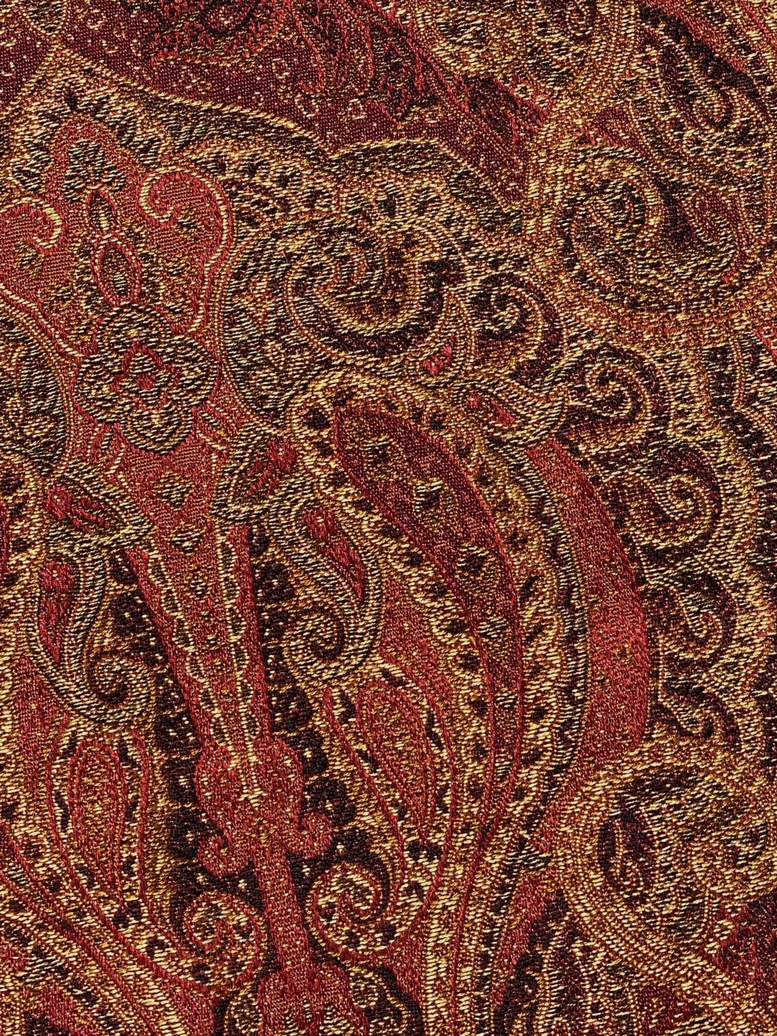 Vintage Paisley Faux Fur Penny Lane Jacket | XS-M