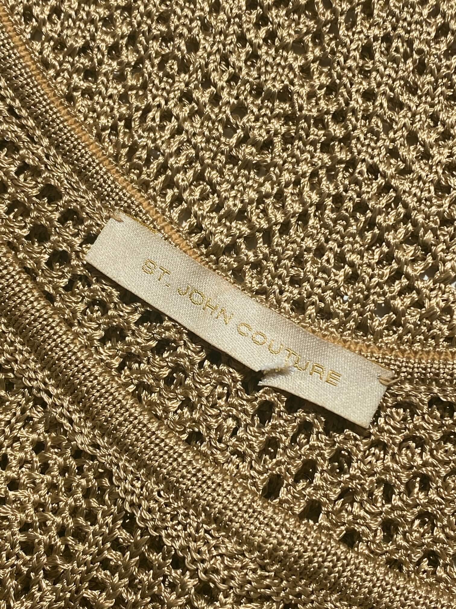 Vintage St. John Couture Crochet Dress | S//M